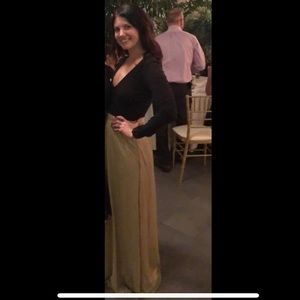 Jovial Occasion Gold Maxi Skirt